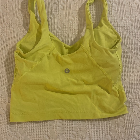 Bright yellow size 2, Lululemon top - Picture 2 of 2